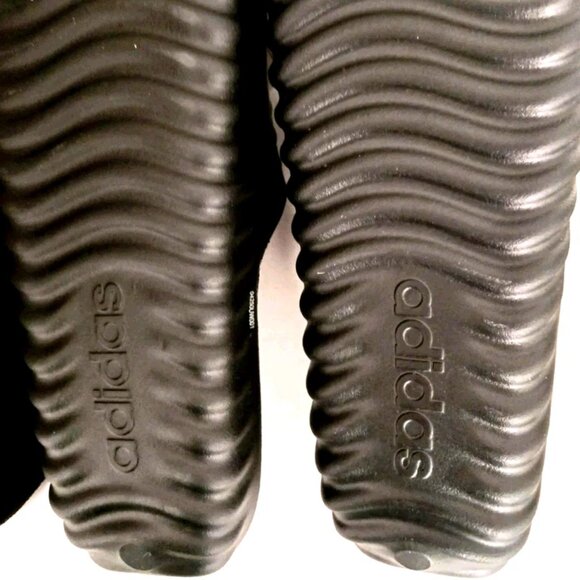 Adidas Adissage 360Rec Mens Slides -Sandals Size 13 Black New Tags + Free Socks - Picture 4 of 8